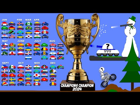 Watch Time Cup Champions Champion 2024 - Cars vs Snowmen - 999 Lives Tank War - BMX Racing
