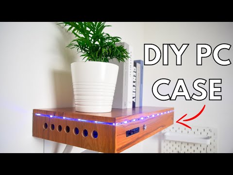 I put my PC inside homemade shelf || DIY PC case