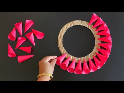 Beautiful Paper Flower Wall Hanging / Paper craft For Home Decoration / DIY Wall Hanging / Wall Mate