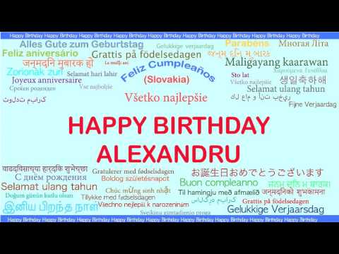 Alexandru   Languages Idiomas - Happy Birthday