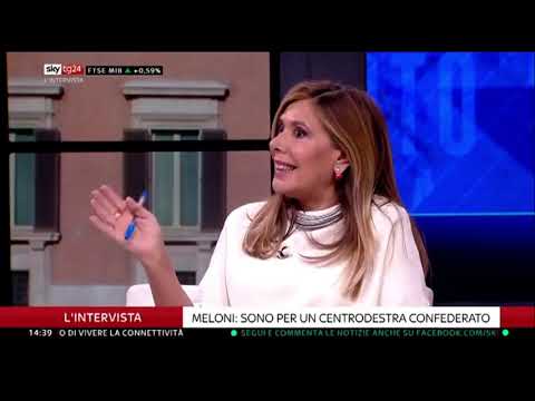 Non perdete Giorgia Meloni in diretta a Sky Tg24. Ascoltate e condividete!