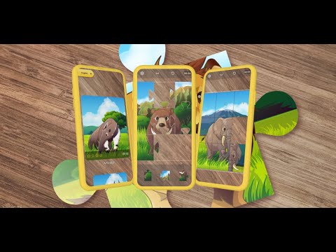 Animal Puzzle Game for Kids Video
