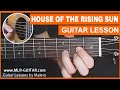The House Of The Rising Sun Guitar Lesson ...