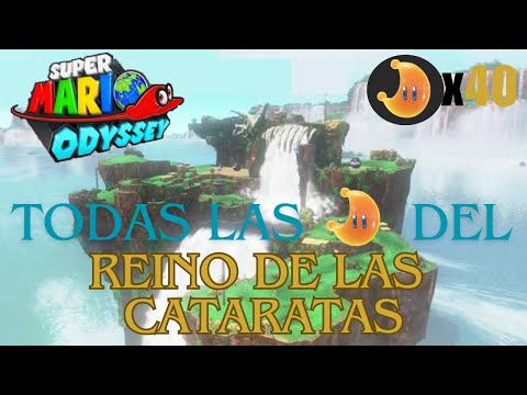 TODAS las Energilunas del Reino de las Cataratas | Super Mario Odyssey