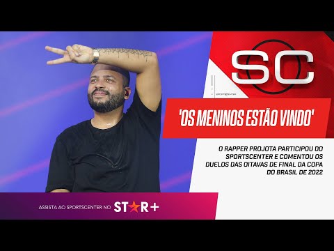 RAPPER PROJOTA ‘INVADE’ O SPORTSCENTER E SURPREENDE NO PALPITÃO DA COPA DO BRASIL