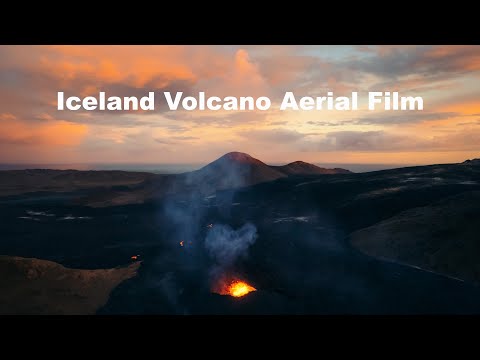 ICELAND VOLCANO ERUPTION | 4K Cinematic Aerial Film