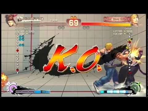 Super Street Fighter IV AE Reborn NYC[Juri] vs Dreiari[Cody]