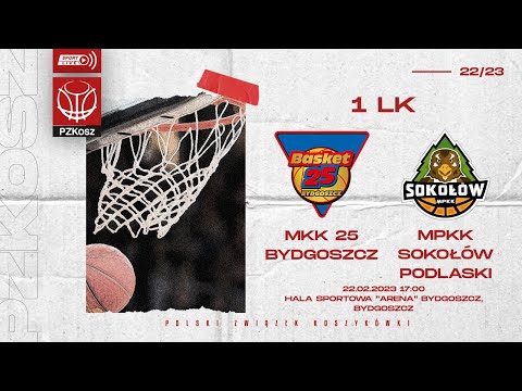 MKK Basket 25 Bydgoszcz - MPKK Sokołów SA Sokołów Podl. (1 LK, Grupa A, 21 Kolejka, Sezon 2022/2023)