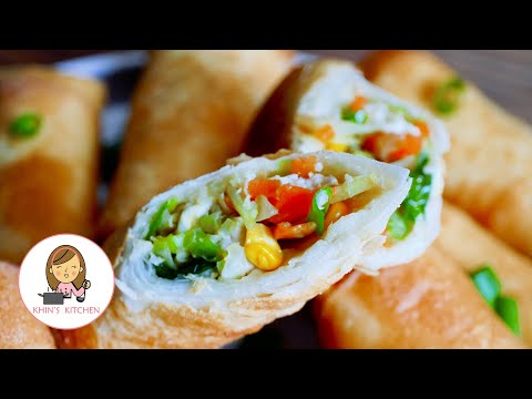How to Make Chicken Spring Rolls Recipe | Easy & Simple