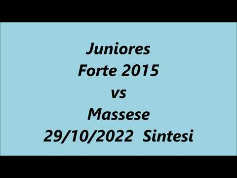 Juniores Forte vs Massese 29 10 2022 sintesi