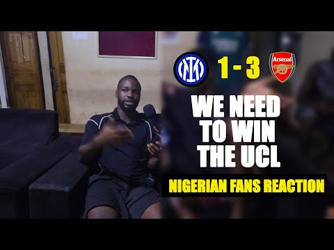 INTER 1- 3 ARSENAL ( TAIWO - NIGERIAN FAN REACTION) 2025-2026 UEFA CHAMPIONS LEAGUE