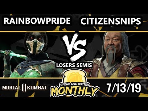 BnB 14 Mortal Kombat 11 - Rainbowpride69 (Jade) Vs. CitizenSNIPS (Shang Tsung) - MK 11 Losers Semis