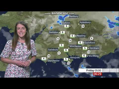 (HD) Alex Osbourne BBC South Today weather on BBC ONE April 20th 2023 - 60 FPS