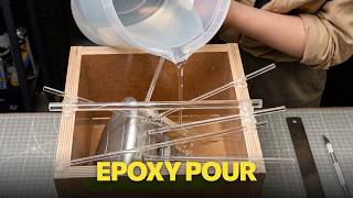 Live Epoxy Pour for the Spaceship Diorama