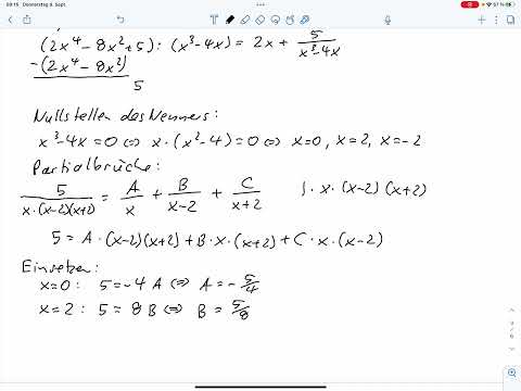 A1c - Integration per Partialbruchzerlegung (Klausur SoSe 2022)