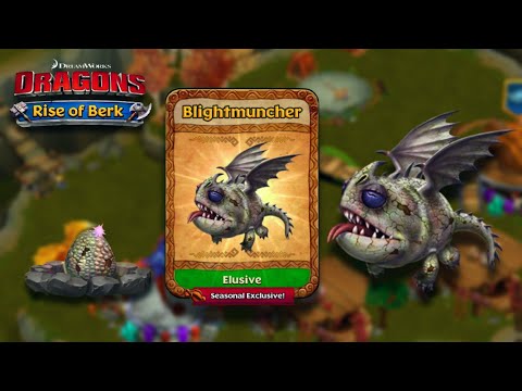 New Halloween Hobgobbler, Blightmuncher Max Level 185 - Dragons : Rise of Berk