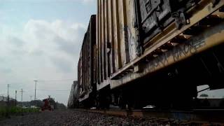 preview picture of video 'Norfolk Southern, BNSF & CP Rail Goshen IN, 8-7-10'