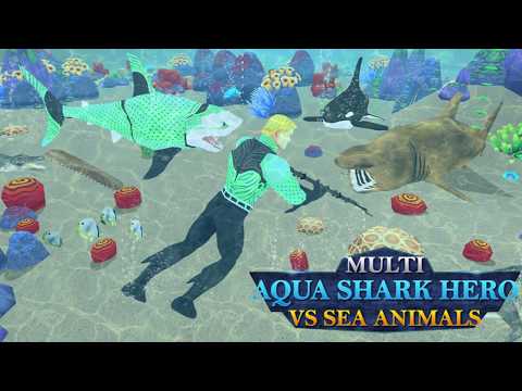 Multi Aqua Shark Hero Vs Sea Animals Video