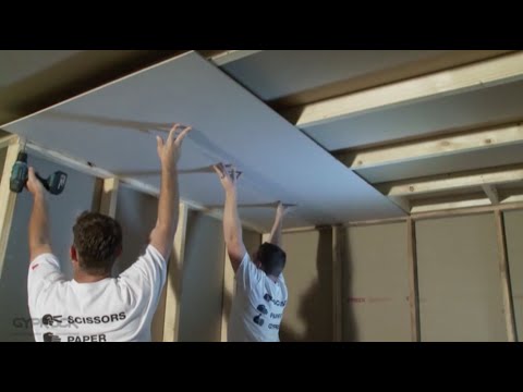 How to Install Plasterboard - Ceilings and Walls