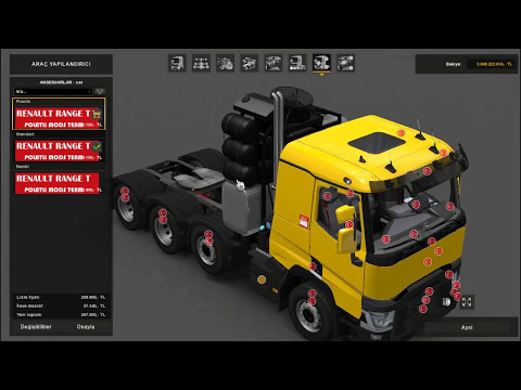 Renault Range T v6 trailer