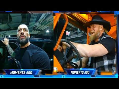 Brock Lesnar crashed and destroys Roman Reigns' Car , Part 2 Smackdown, Mar 18, 2022