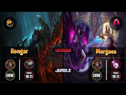 GrandMaster RENGAR [Conqueror] (Jungle) VS  MORGANA - Grandmaster EUW Patch 10.11