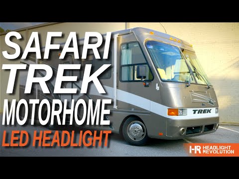 Brighter LED Headlight Upgrade For Safari Trek RV Motorhome - Installation And Comparison