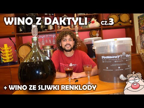 Wino z Daktyli cz.3 - próba smakowa po 6 miesiącach + wino ze śliwki renklody :)