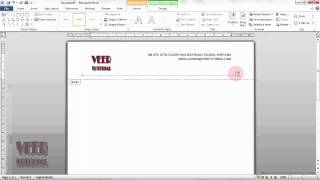 MS Word 2010 | How to create custom Header and Footer