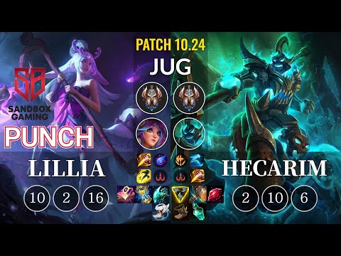 SB Punch Lillia vs Hecarim Jungle - KR Patch 10.24