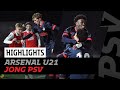 Fantastische ZEVENKLAPPER! ?? | Highlights Arsenal U21 - Jong PSV