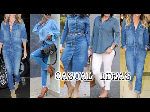 MODA PARA MUJER 2022 LOOKS CASUALES PARA TODA TEMPORADA OUTFITS MODERNOS MEZCLILLA