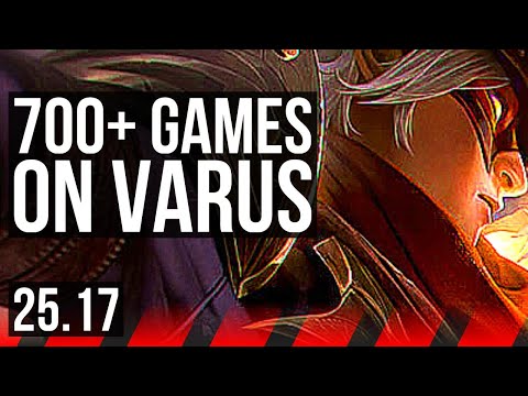VARUS vs QUINN (TOP) | 6 solo kills, 700+ games | KR Diamond | 25.17