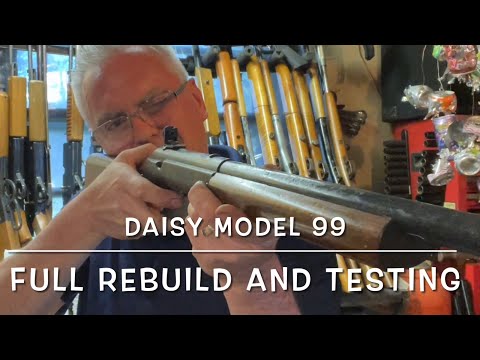 Daisy model 99 target special BB gun Full rebuild and testing Cobalt 327 spring 7/64” air tube