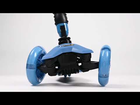 Video de Monopatín Plegable 4 ruedas Storm PRO con Protecciones Azul