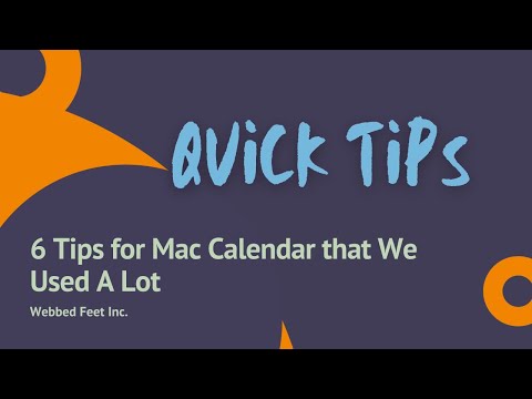 6 Tips for Mac Calendar that We Used A Lot