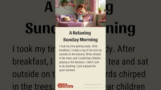 Learn English With A Relaxing Sunday Morning | Improve Your English #englishforbeginners