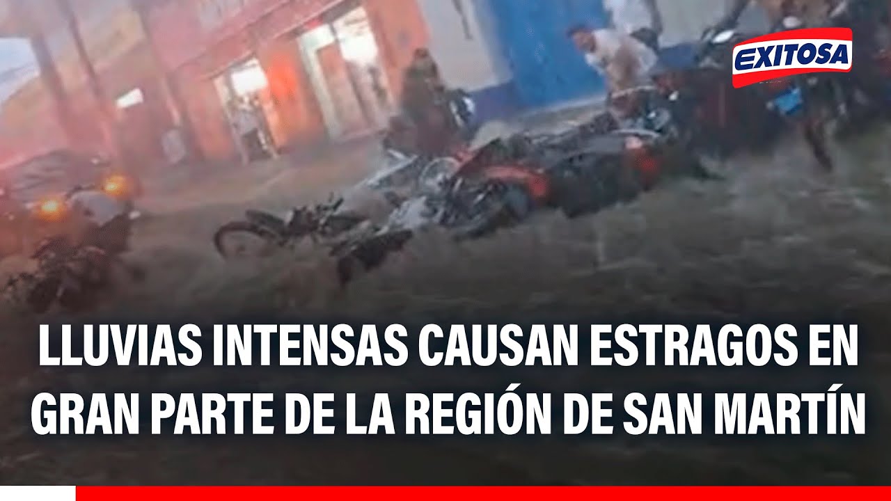 🔴🔵 San Martín bajo el agua: Lluvias intensas causan estragos en gran parte de la región