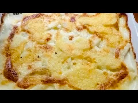 Pommes de terre au four à la crème / Gratin dauphinois style danois - Recette # 145