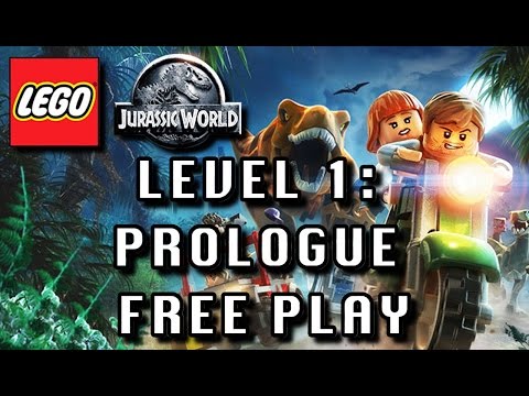 LEGO Jurassic World: Level 1 Prologue FREE PLAY (All Minikits & Amber Brick)