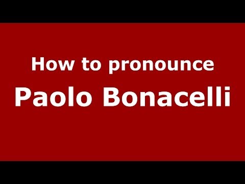 How to pronounce Paolo Bonacelli (Italian/Italy) - PronounceNames.com