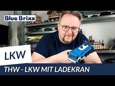 Technisches Hilfswerk LKW with loading crane