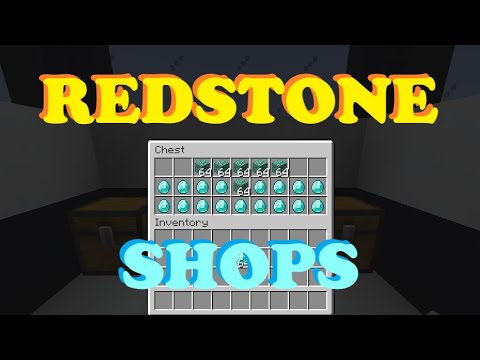Unbelievable! SciSyf's Amazing Redstone SHOP System - Minecraft