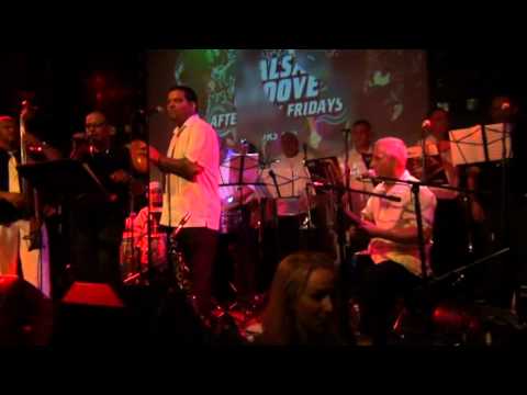 Danny Morales performing with mambo lebron at s.o.bs