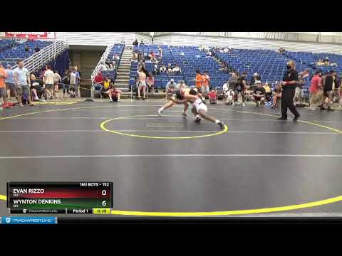 16U Boys 152 Evan Rizzo OH Vs Wynton Denkins OH