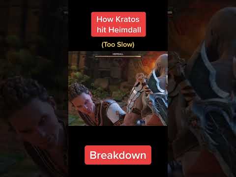 This is How Kratos managed to hit Heimdall (Slow Mo Breakdown) - God of War Ragnarok