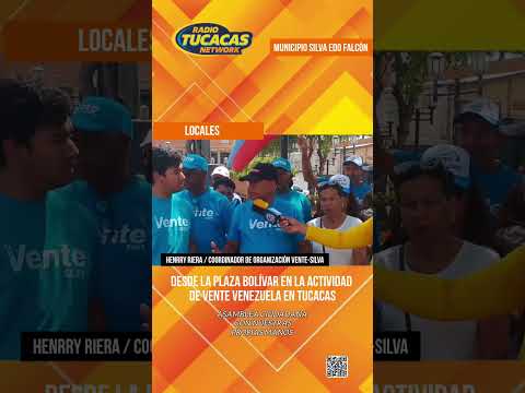 Desde la plaza Bolivar municipio Silva Edo Falcón en la actividad de vente Venezuela #28julio2026