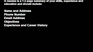 1000 Resumes, One Job - Video 12: The Resume