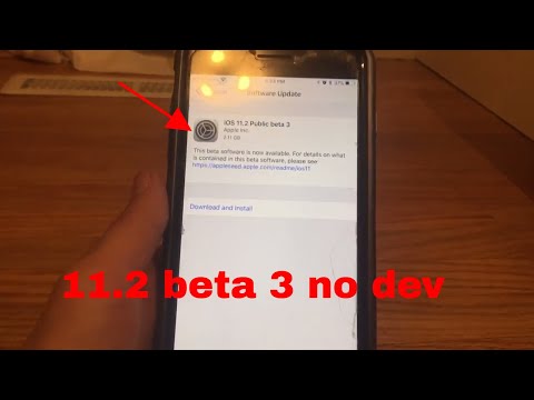 ios 11.2 beta 3 without needing of dev account