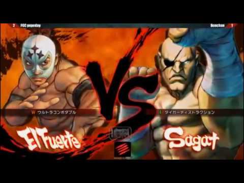 [TGS2014] USF4 Bonchan (Sagat) vs. Pepeday (El Fuerte) [Grand Final]
